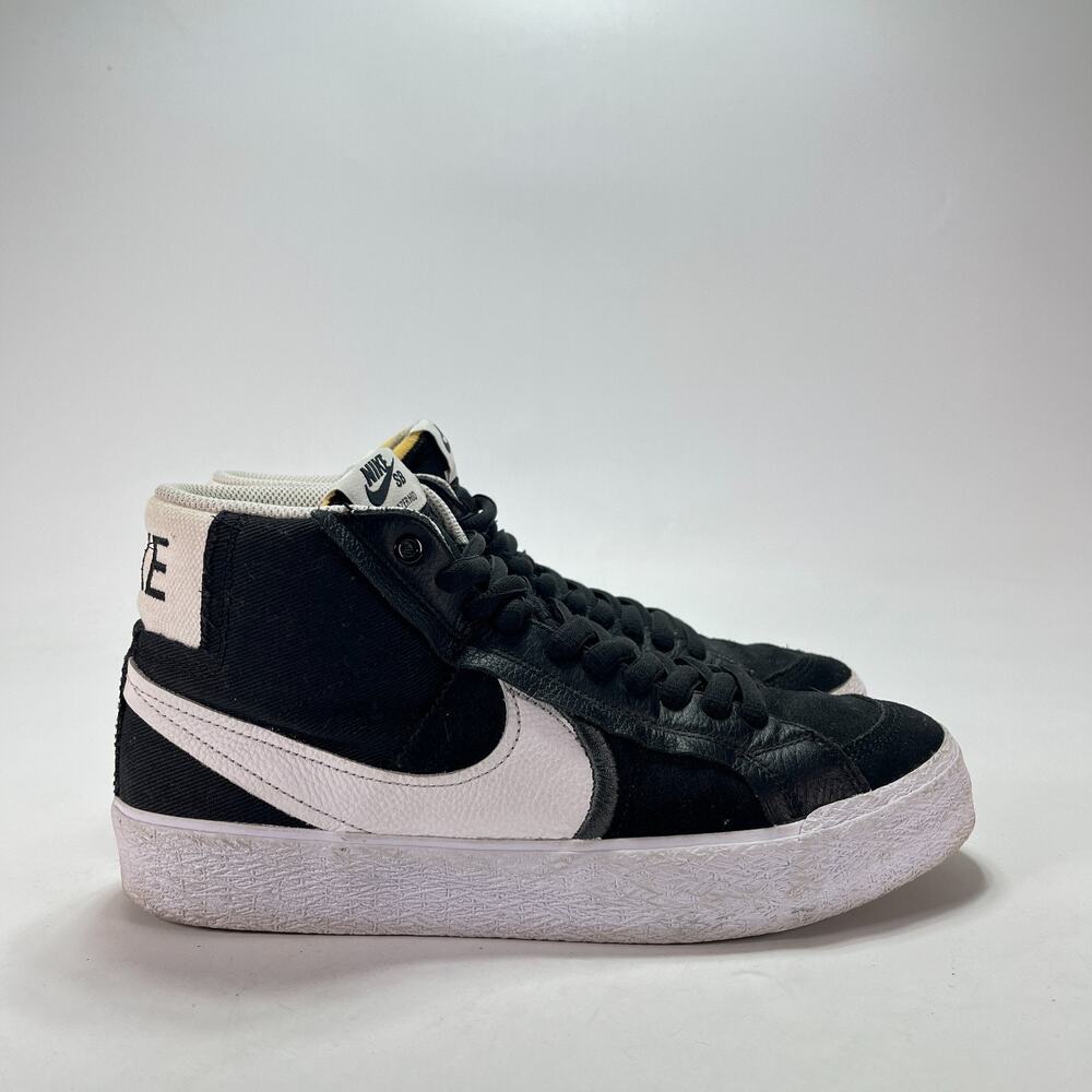 Nike SB Zoom Blazer Mid Premium Plus Black Skate Shoes DR9144-001 Men's Size 9